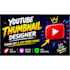 design amazing and attractive you tube thumbnail