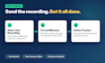 write meeting minutes from zoom or teams recordings with action item tracker