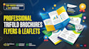 design professional trifold brochures, leaflets, and flyers