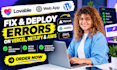 fix deployment errors on vercel,netlify , AWS, and convert ai builder websites