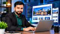 a custom full stack website with frontend and backend