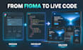 convert figma design to responsive HTML CSS javascript