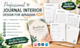 design a professional journal interior for amazon KDP