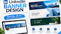 design a professional linkedin banner and cover design