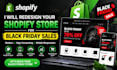 redesign shopify store for black friday sales website design