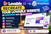 recreate lovable website in wordpress with elementor