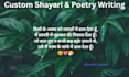 write custom hindi and urdu shayari