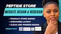 fda compliant peptide website design woocommerce sarms peptide website store