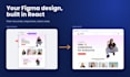 convert figma to react and build responsive websites