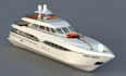 create 3d yacht model with detailed textures