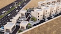 design modern 3d residential estate masterplan townhouse layout site plan render