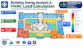 calculate hvac heating and cooling load in hap, energyplus