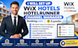 set up wix hotels hotelrunner booking com and expedia channel manager