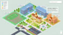 create an interactive svg map for school, farm, site or hotel