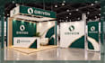 design trade show booth, roll up banner, and event backdrop display