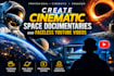 create cinematic space documentaries and faceless youtube channels