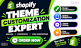 shopify theme customization custom shopify store design shopify website redesign