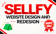create sellfy shopify webite design and redesign