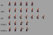 create 2d game character animations and sprite sheets in spine 2d