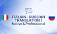 translate russian to italian and italian to russian as native