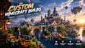 build minecraft spawn, lobby, hub, server map, minecraft castle spawn in bedrock