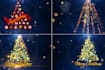 create a custom christmas tree logo animation intro