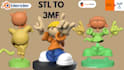 convert stl to 3mf color 3d model 2d to 3d for bambu lab multicolor printing