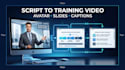 create ai elearning video training lessons, ai elearning video training courses