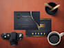 design professional business, insert or thank you cards