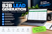 do targeted b2b lead generation and build a business mail list