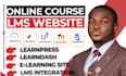 build wordpress elearning lms website with tutorlms moodle learndash learnpress