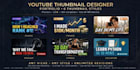 design 3 eye catching viral youtube thumbnails with high CTR