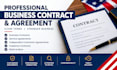 draft a professional business contract and agreement