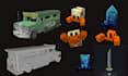 create blockbench minecraft mob, animation, weapon model, hytale texture design