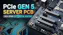 design pcle gen 5  server pcb with high speed differential routing