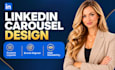 design professional linkedin carousel posts