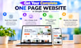 build a complete, mobile friendly landing page website