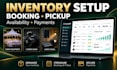 booqable booking setup, inventory, availability, payment, rental pricing, pickup