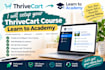 setup your thrivecart course learn to academy