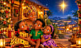 create a 3d ai christmas animation video