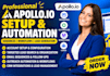 setup apollo io, apollo io sequence, apollo io automation and apollo io workflow
