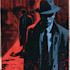 dark noir, comic graphic novel illustration and book design