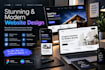 do professional figma website design or canva website mockup