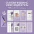 create a custom animated wedding video invitation with custom music