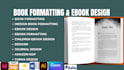 book formatting, design ebook in indesign, designrr, google docs, canva workbook