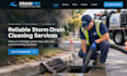design wix storm drain cleaning website catch basin stormwater service website