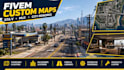 create fantasy city map, fivem custom map,  gta v map, fivem city development
