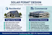 design solar permit package with sld site plan and 3d layout