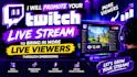 promote your twitch live stream through embedding to increase visibility