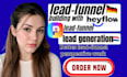 build high converting heyflow and perspective funnels for lead generation